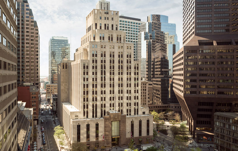 View of the historic building in the city