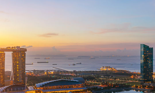 Photo of skyscrapers in Singapore