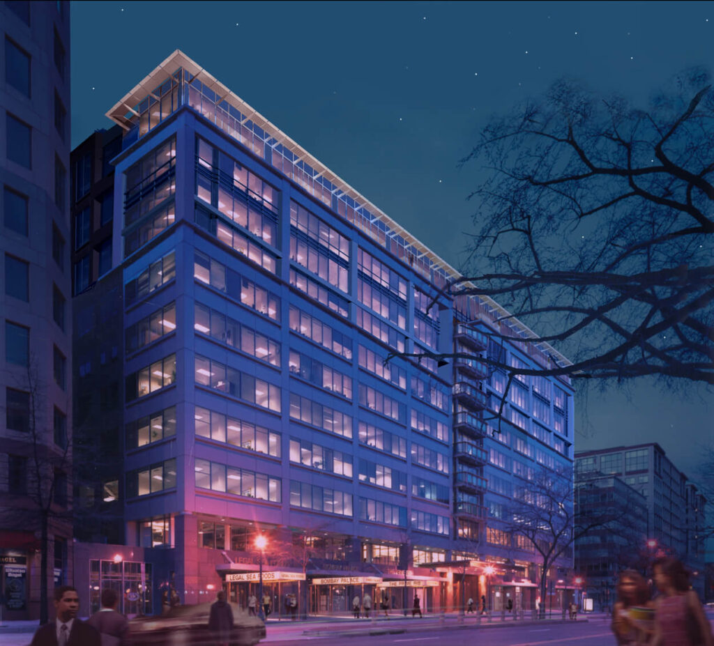 Building at night