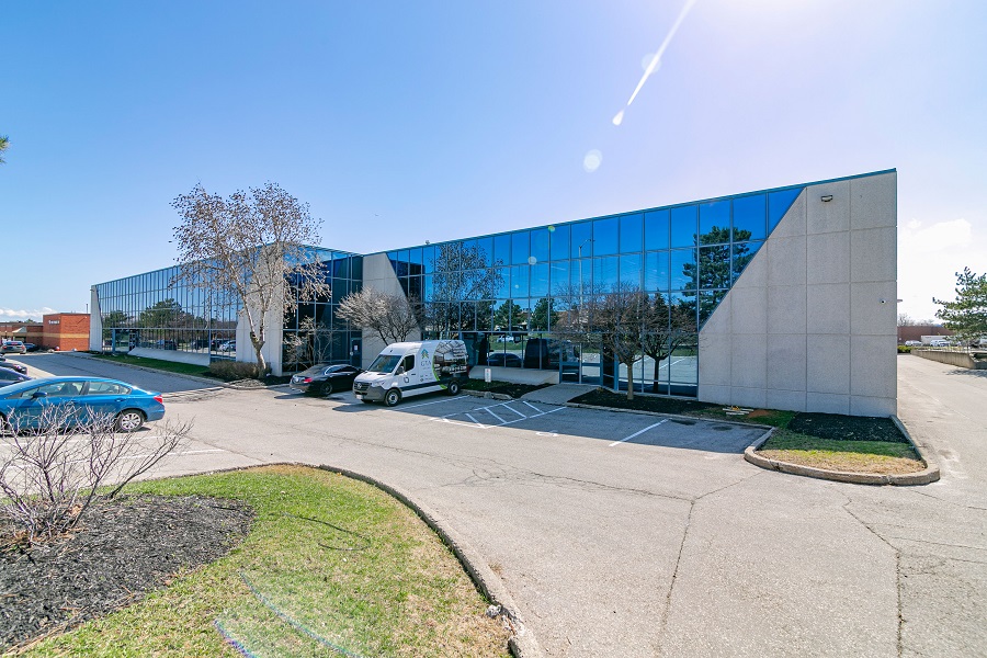 Parking in front of the company's headquarters