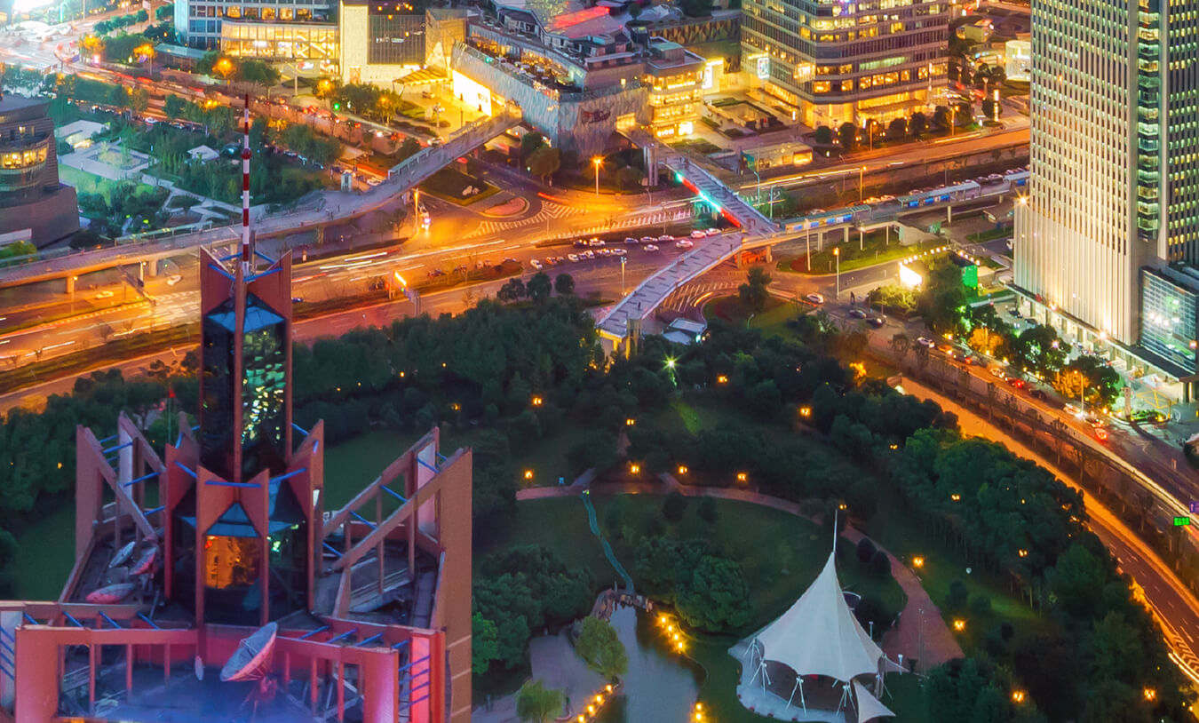 Night view on the city 