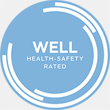 the well health safety seal logo