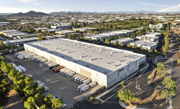 an overhead shot of canal crossing logistics center in phoenix, arizona